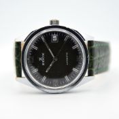 GENTLEMAN'S EDOX, REF. 200564 AUTOMATIC ETA CAL 2783, CIRCA. 1981 BOX AND PAPERS, circular green/