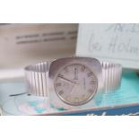 GENTLEMENS MIDO AUTOMATIC DAY DATE MULTI STAR WRISTWATCH W/ BOX & PAPERS, circular silver dial