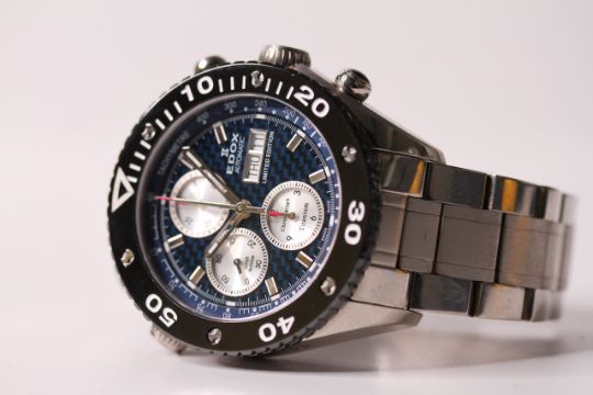 LIMITED EDITION EDOX SPIRIT OF NORWAY CHRONOGRAPH 37/102 REFERENCE N262413/01104, blue 3D dial, - Image 2 of 3