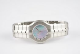 LADIES TAG HEUER MOTHER OF PEARL WRISTWATCH REF. WP1312, circular mother of pearl dial with hands,