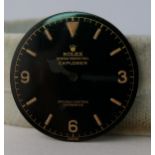 ROLEX EXPLORER DIAL REF 6610 CIRCA 1950s, gloss dial with gilt detail, radium burn from hands due to