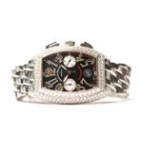 *TO BE SOLD WITHOUT RESERVE*FRANCK MULLER DIAMOND SET CONQUISTADOR WRISTWATCH REF 8002 CC, black