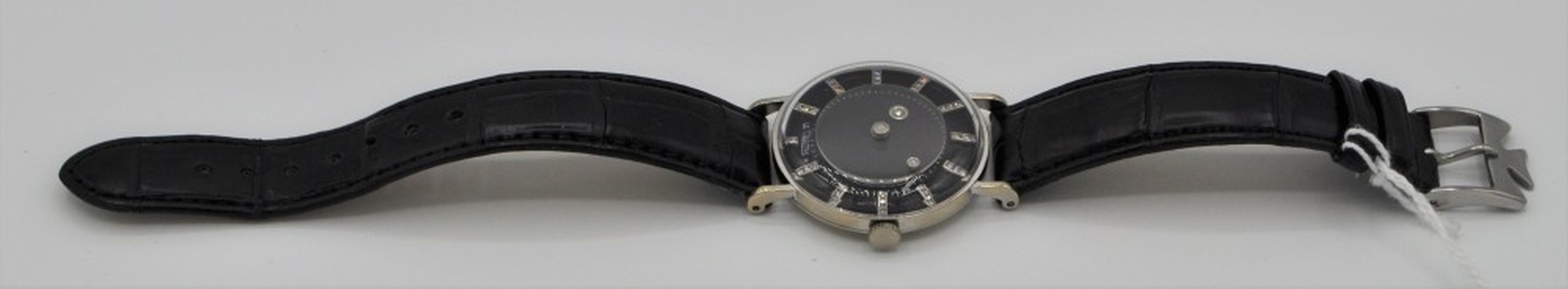 LECOULTRE AND VACHERON CONSTANTIN WRISTWATCH 1950S WITH DIAMOND MYSTERY 'GALAXY' DIAL IN 14CT - Image 6 of 7