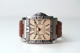 ROGER DUBUIS SPORTS ACTIVITY WATCH LIMITED EDITION WITH BOX, rectangular champagne grid embossed