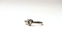 PEAR CUT DIAMOND RING, estimated weight 0.55ct,