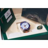 ROLEX YACHT-MASTER II STEEL AND GOLD WITH BOX AND PAPERS 2016 REFERENCE 116681, circular white