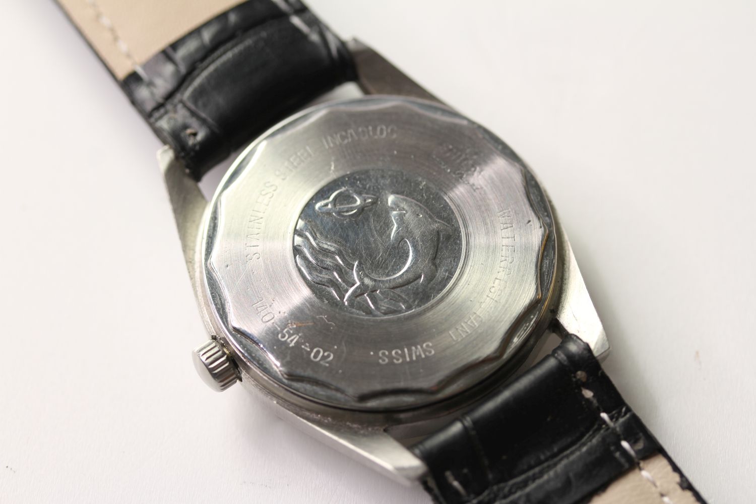 *TO BE SOLD WITHOUT RESERVE* VINTAGE ENICAR STAR JEWELS, silver dial, block hour markers, date - Image 2 of 4