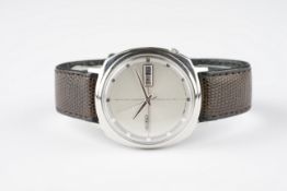 GENTLEMENS SEIKO AUTOMATIC WEEKDATER WRISTWATCH REF. 6619-7001, circular silver sector dial with