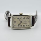 *TO BE SOLD WITHOUT RESERVE* RARE GENTLEMAN'S 18CT WHITE GOLD LONGINES