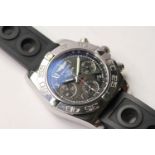 BREITLING CHRONOMAT 41 REFERENCE AB0140 2014 With BOX AND PAPERS, circular black dial, Roman