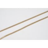 9CT GOLD CURB LINK CHAIN, gross weight is 3.22g.