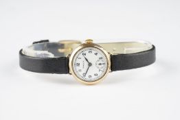 LADIES ROLEX 9CT GOLD COCKTAIL WATCH, circular white two tone dial with arabic numeral hour