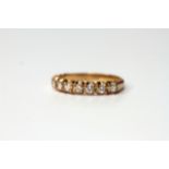 Diamond Eternity Ring, 18ct yellow gold, set with 9 diamonds, claw set, approximate total weight 2.