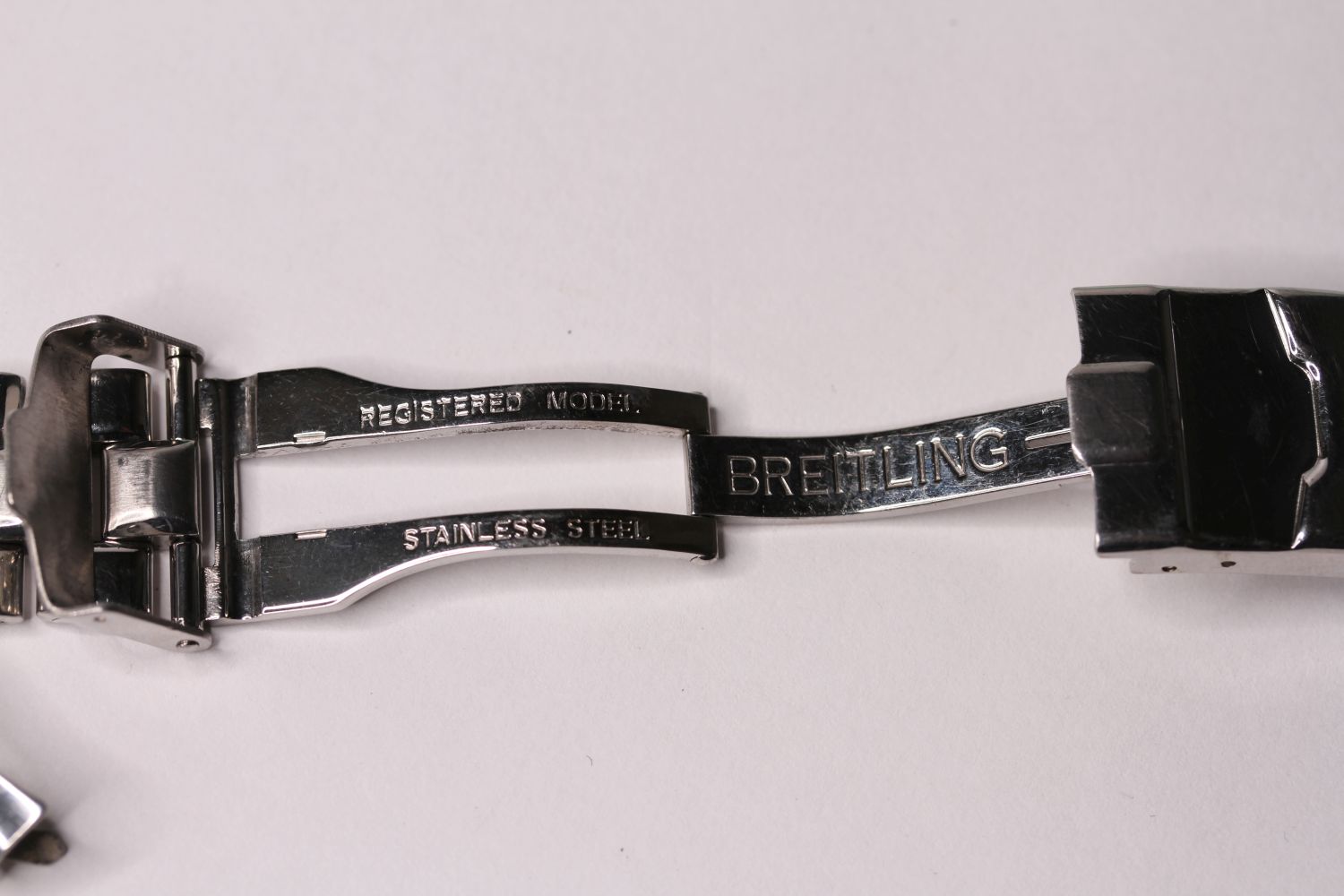 BREITLING STAINLESS STEEL BRACELET, END LINKS AND CLASP - Image 2 of 3