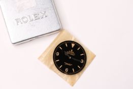 ROLEX EXPLORER DIAL REF 6610 CIRCA 1950s, gloss dial with gilt detail, radium burn from hands due to