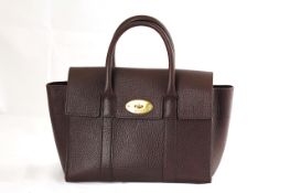 MULBERRY BURGUNDY LEATHER BAG