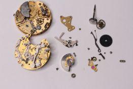 BREITLING CALIBRE 12 MOVEMENT INCLUDING CROWN, STEM, DATE WHEEL, 17 JEWEL