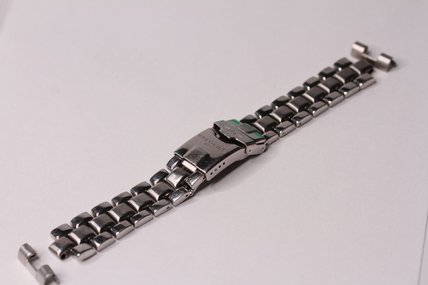 BREITLING STAINLESS STEEL BRACELET, END LINKS AND CLASP