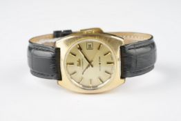 GENTLEMENS MIDO MULTISTAR AUTOMATIC DATE WRISTWATCH REF. 1969, circular gold dial with gold hour
