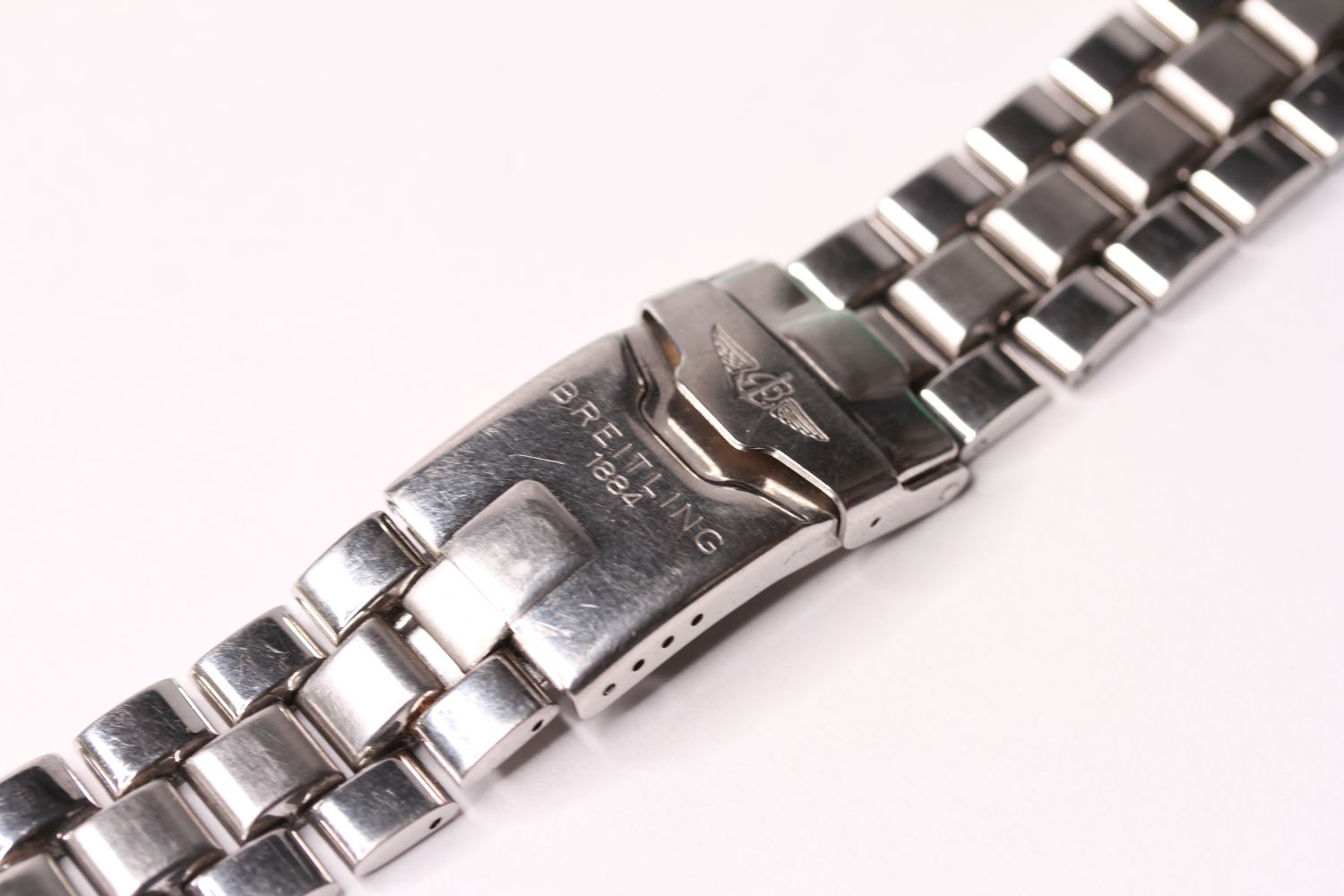 BREITLING STAINLESS STEEL BRACELET, END LINK AND CLASP - Image 2 of 4