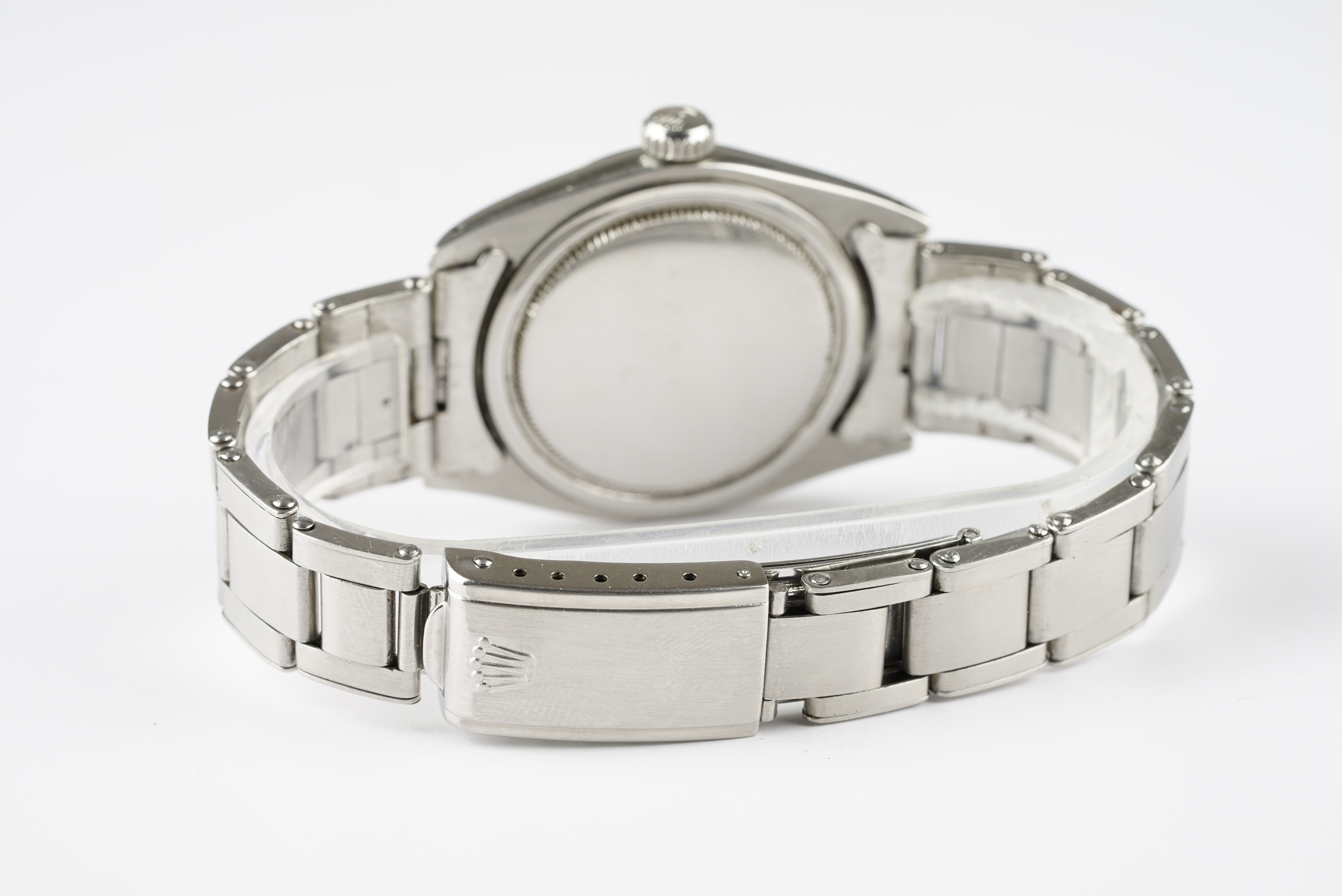 GENTLEMENS ROLEX OYSTER PRECISION WRISTWATCH REF. 6426 CIRCA 1961, circular silver dial with stick - Image 2 of 2