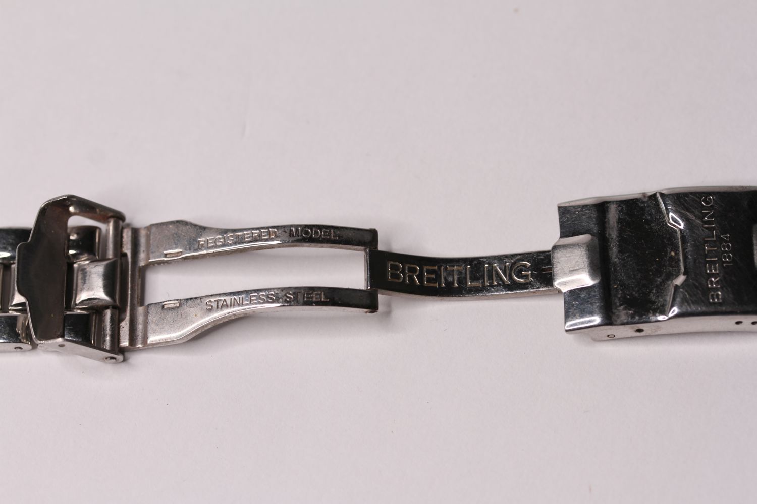 BREITLING STAINLESS STEEL BRACELET, END LINKS AND CLASP - Image 2 of 3