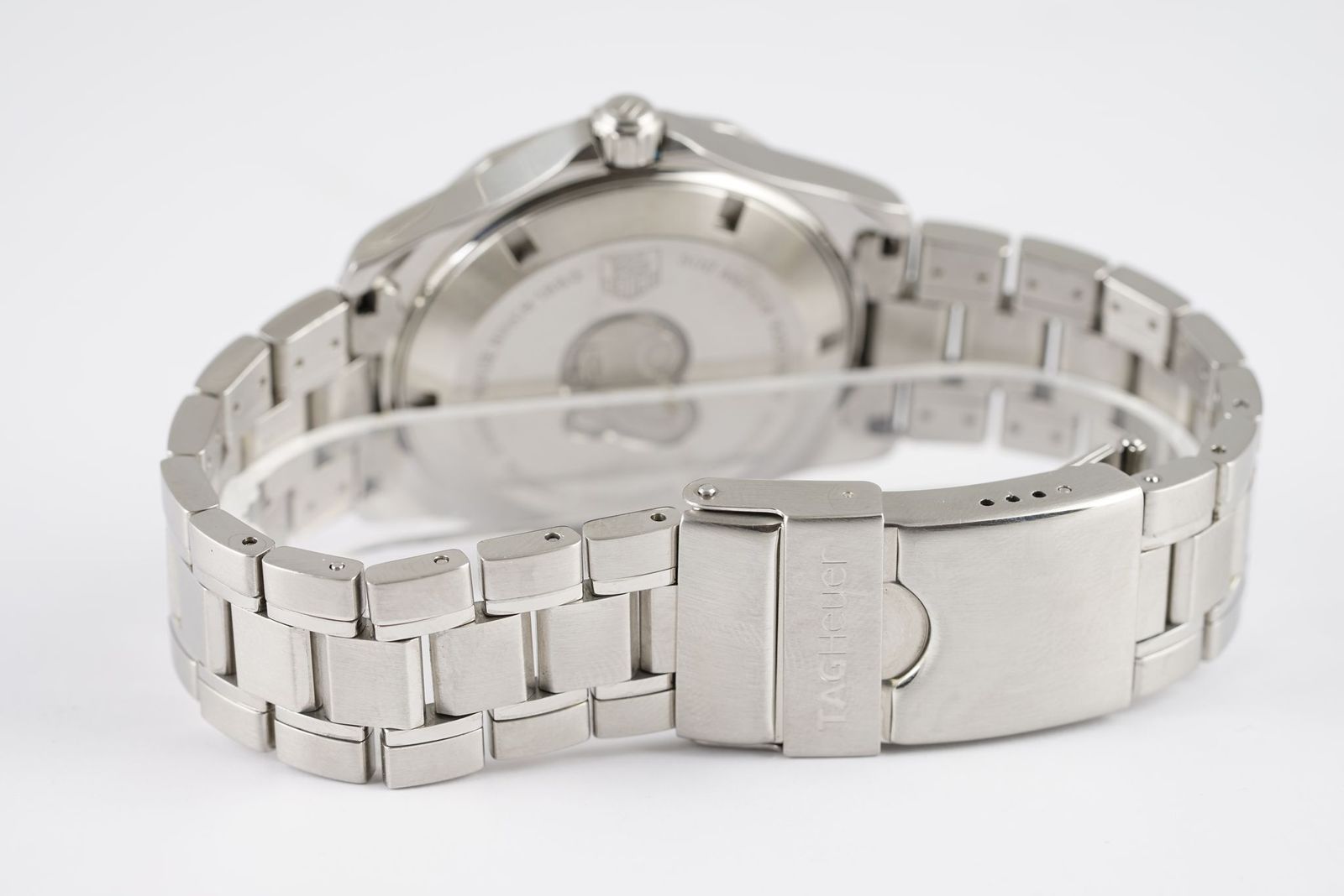 GENTLEMENS TAG HEUER AQUARACER AUTOMATIC DATE WRISTWATCH, circular waffle dial with applied silver - Image 2 of 2