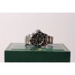 ROLEX SEA DWELLER REFERENCE 16600 WITH BOX AND ANCHOR, circular black dial with with applied hour