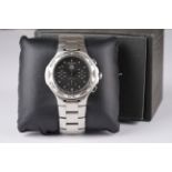 GENTLEMENS TAG HEUER KIRIUM AUTOMATIC CHRONOGRAPH WRISTWATCH W/ BOX REF. CL2110, circular black