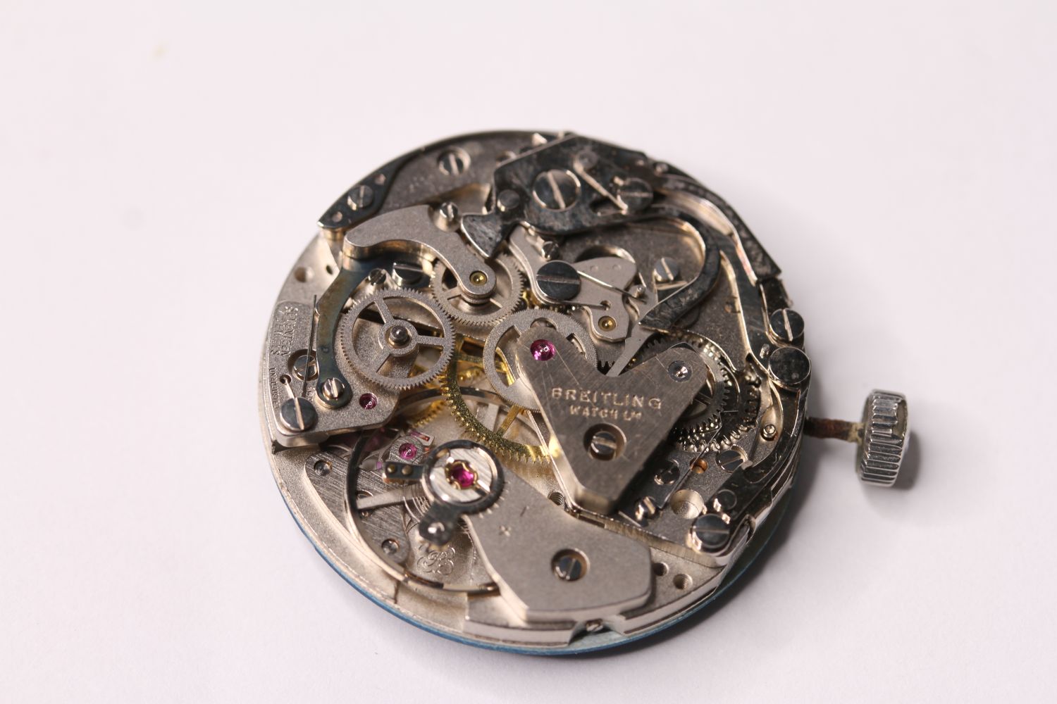 BREITLING SPRINT CHRONOGRAPH, DIAL, HANDS, CROWN, 17 JEWEL MOVEMENT, REFERENCE 7733, balance wings - Image 2 of 2