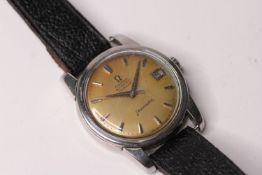 VINTAGE OMEGA SEAMASTER AUTOMATIC WITH TURLER RETAIL SIGNATURE, circular cream dial with applied