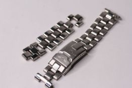 BREITLING STAINLESS STEEL BRACELET, END LINKS AND CLASP