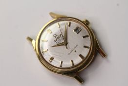 VINTAGE OMEGA CONSTELLATION 18CT HEAD ONLY REFERENCE 168005/6, circular silver dial with gold