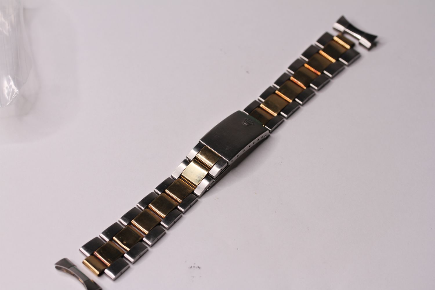 ROLEX 7836 STEEL AND GOLD OYSTER BRACELET WITH 258 STAMPED END LINKS, CIRCA 1971