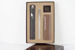 MONT BLANC NOBELSSE BALL POINT PEN SET, a mont blanc set including a pen, case and extra ink,