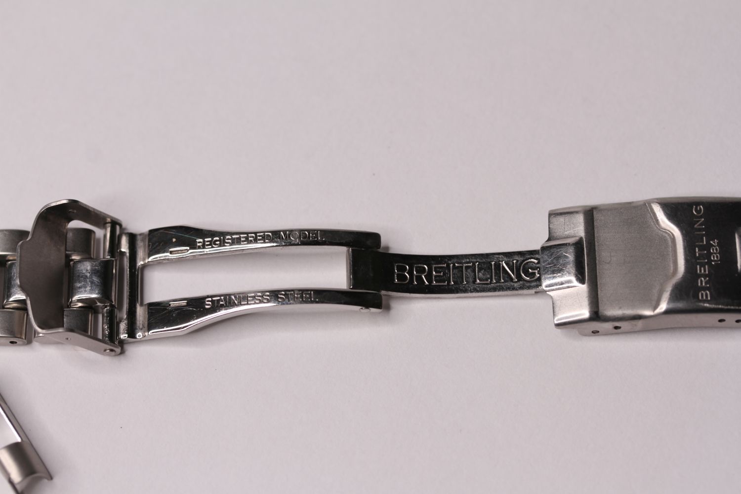 BREITLING STAINLESS STEEL BRACELET, END LINKS AND CLASP - Image 2 of 3