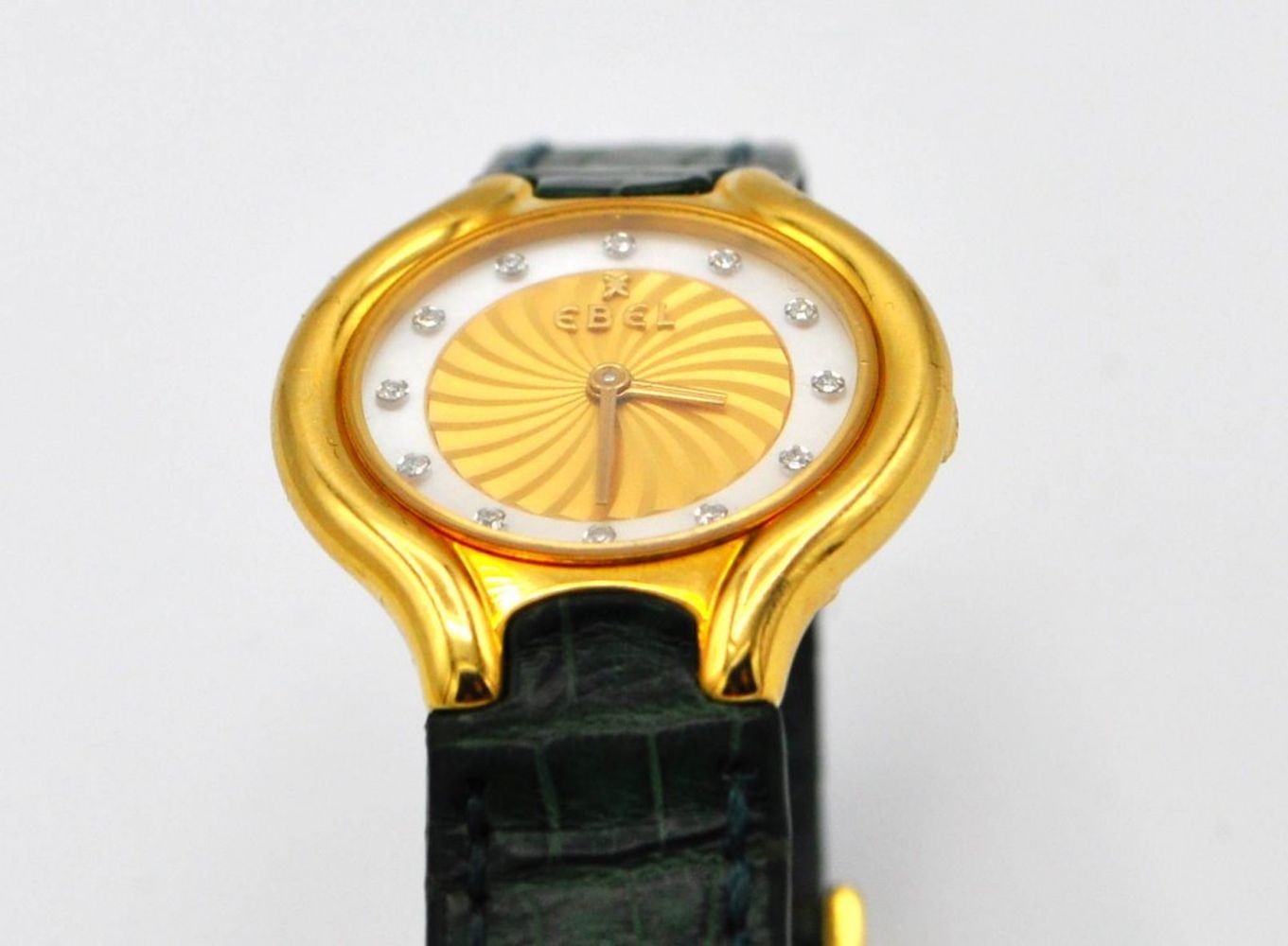 LADIES EBEL BELUGA WITH DIAMONDS IN 18CT GOLD WITH ORIGINAL BOX CIRCA 1990S. SERIAL 42113731, - Image 6 of 9