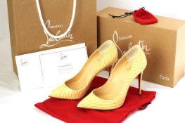 UNWORN LOUBOUTIN STRIPED HEELS