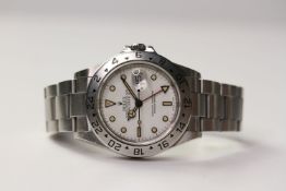 ROLEX EXPLORER 2 REFERENCE 16570 WITH BOX AND PAPERS 2008, circular white dial with applied hour