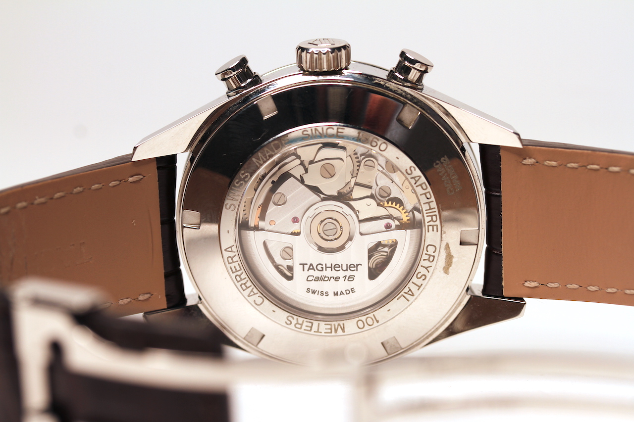 GENTLEMEN'S TAG HEUER CARRERA REFERENCE CV2A1AC W/BOX + PAPERS, cream dial, rose gold arabic - Image 3 of 4