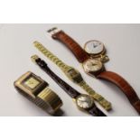 *TO BE SOLD WITHOUT RESERVE* 5 VINTAGE WATCHES INCLUDING ENICAR AND EDOX, Enicar Ultrasonic 21