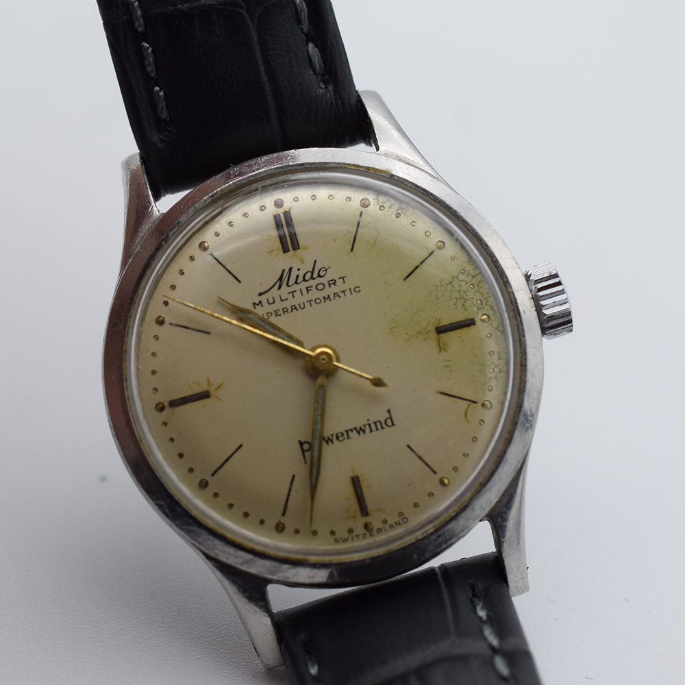 *TO BE SOLD WITHOUT RESERVE* GENTLEMAN'S MIDO MULTIFORT SUPER AUTOMATIC POWER WIND, CIRCA. 1950S, - Image 4 of 4