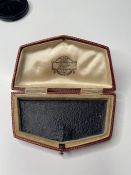 LADIES UNARC PLATINUM & DIAMOND COCKTAIL WRISTWATCH CIRCA 1930, square salmon dial with arabic