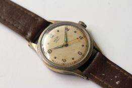 *TO BE SOLD WITHOUT RESERVE* VINTAGE ENICAR STAR SPORT, circular dial, Arabic and dot hour