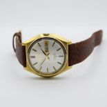 *TO BE SOLD WITHOUT RESERVE* GENTLEMAN'S SEIKO LORD MATIC GOLD PLATED LINEN DIAL, REF. 5606-7010,