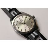 *TO BE SOLD WITHOUT RESERVE* VINTAGE ENICAR STAR JEWELS, silver dial, block hour markers, date