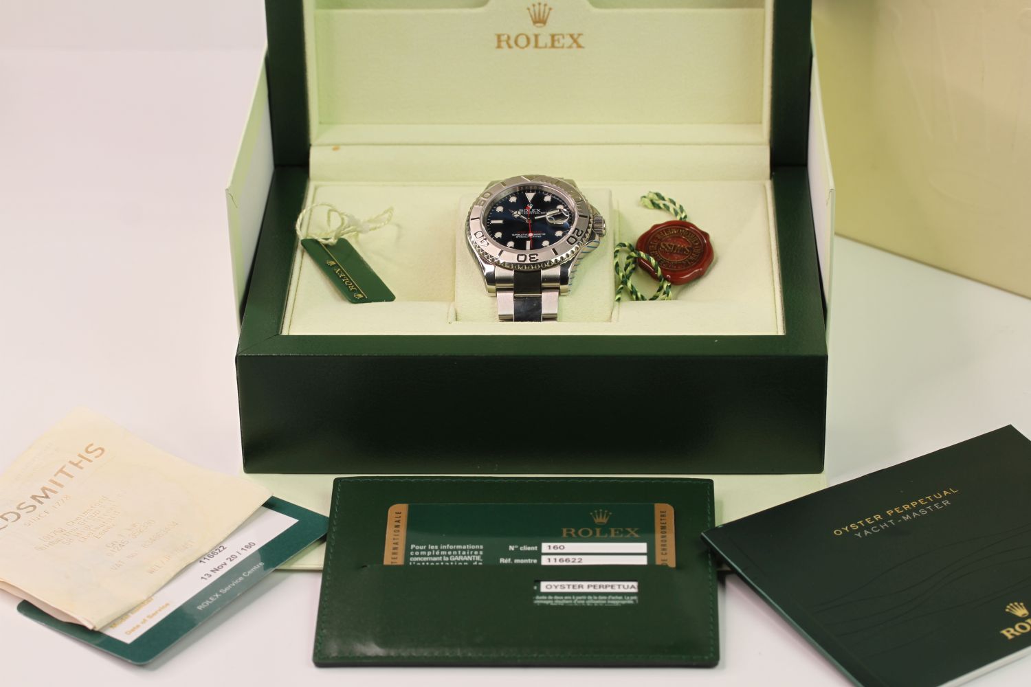 ROLEX YACHTMASTER 40 REFERENCE 116622 WITH BOX AND PAPERS 2013 AND RECENT ROLEX SERVICE, circular - Image 2 of 7
