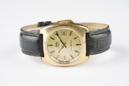 GENTLEMENS MIDO MULTISTAR AUTOMATIC DATE WRISTWATCH REF. 1969, circular gold dial with gold hour