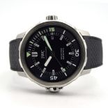 GENTLEMAN'S IWC AQUATIMER, REF. IW329001, CIRCA 2014/16, 42MM AUTOMATIC WATCH, circular black dial