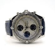 GENTLEMAN'S BREITLING CHRONOMAT , REF. A13047, CIRCA 1990S WITH BOX, 39MM AUTOMATIC WATCH,
